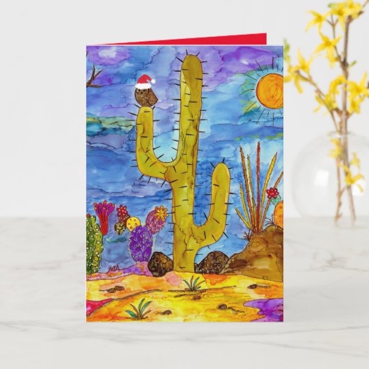 Wenskaart voor Kerstmorgen Kaart (Gele Bloem)