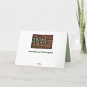 wenskaart voor kerstsneeuwpoppen feestdagen kaart (Achterkant)