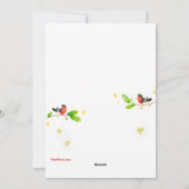 Wenskaart voor kerstvakantie met kerst feestdagenkaart (Achterkant)