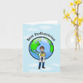 Wenskaart voor kinderartsen kaart (Gele Bloem)