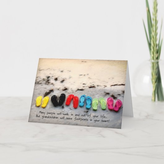 Wenskaart voor Kleinkinderen of Grootouders Kaart (Voorkant)