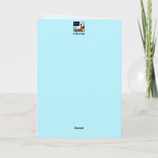 Wenskaart voor kleuterschool kaart (Achterkant)