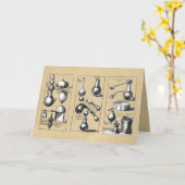 Wenskaart voor laboratoriumglasbakken en -instrume kaart (Gele Bloem)