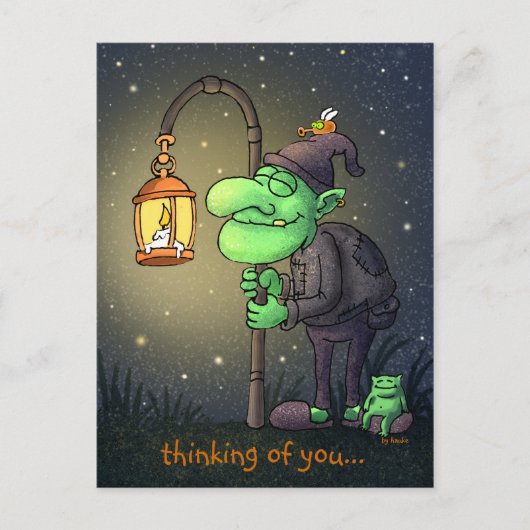 wenskaart voor lampkoepels briefkaart (Voorkant)