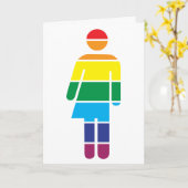 Wenskaart voor LGBT en transgender personen Kaart (Gele Bloem)