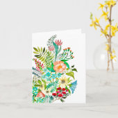 Wenskaart voor liefdadigheid waterverf bloemen kaart (Gele Bloem)