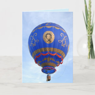 wenskaart voor luchtballon feestdagen kaart