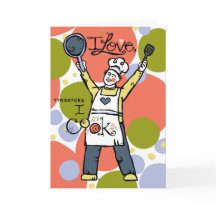 Wenskaart voor Man die houdt van koken!