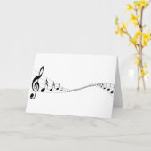 Wenskaart voor muziekminnaars kaart (Gele Bloem)