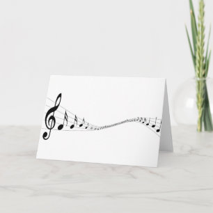 Wenskaart voor muziekminnaars kaart