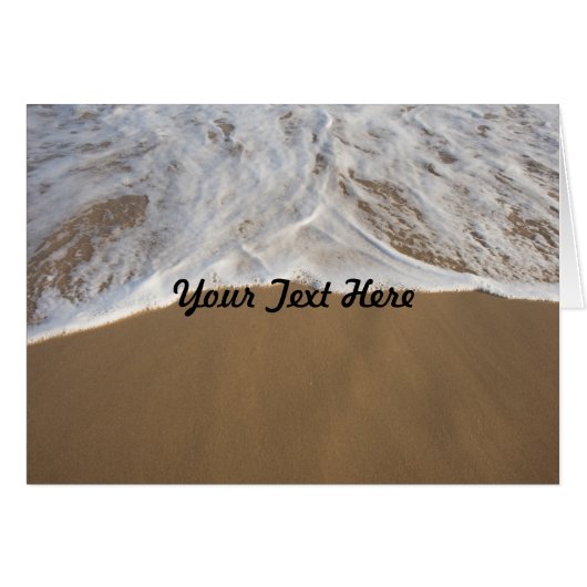 Wenskaart voor oceaan en strand (Voorkant Horizontaal)