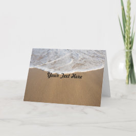 Wenskaart voor oceaan en strand kaart