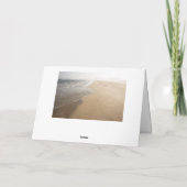 Wenskaart voor oceaan en strand kaart (Achterkant)