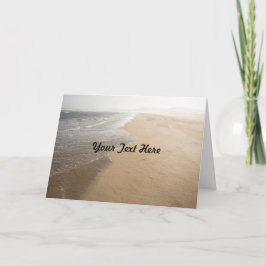 Wenskaart voor oceaan en strand kaart