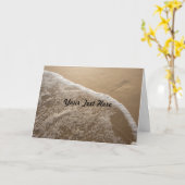 Wenskaart voor oceaan en strand kaart (Gele Bloem)