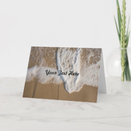 Wenskaart voor oceaan en strand kaart