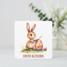 Wenskaart voor paasafzuigingen bedankkaart