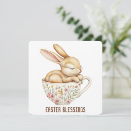 Wenskaart voor paasafzuigingen bedankkaart