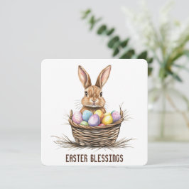 Wenskaart voor paasafzuigingen bedankkaart