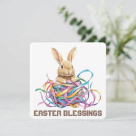 Wenskaart voor paasafzuigingen bedankkaart