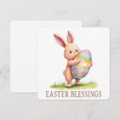 Wenskaart voor paasafzuigingen bedankkaart (Voorkant / Achterkant)