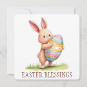 Wenskaart voor paasafzuigingen bedankkaart (Voorkant)