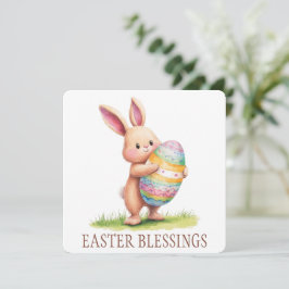 Wenskaart voor paasafzuigingen bedankkaart