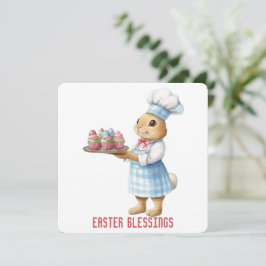 Wenskaart voor paasafzuigingen bedankkaart