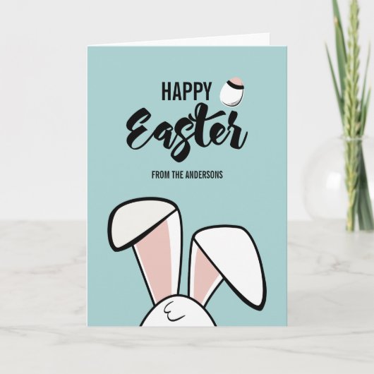 Wenskaart voor paasbunny Ears Feestdagen Kaart (Voorkant)