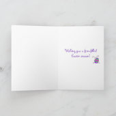 wenskaart voor paaskleuren feestdagen kaart (Binnen)