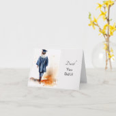 Wenskaart voor persoonlijk Waterverf Afstuderen Kaart (Gele Bloem)