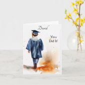 Wenskaart voor persoonlijk Waterverf Afstuderen Kaart (Gele Bloem)