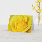Wenskaart voor prachtige gele rozenafdrukken kaart (Gele Bloem)