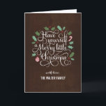 Wenskaart voor prettype Merry Type kerst Feestdagen Kaart<br><div class="desc">Het seizoen vieren met deze moderne en stijlvolle vakantiekaart van Berry Berry Sweet.</div>