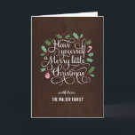 Wenskaart voor prettype Merry Type kerst Feestdagen Kaart<br><div class="desc">Het seizoen vieren met deze moderne en stijlvolle vakantiekaart van Berry Berry Sweet.</div>
