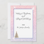 Wenskaart voor pretvrije kerst kaart (Achterkant)