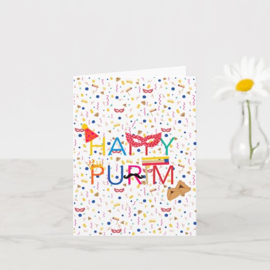 Wenskaart voor Purim Kaart (Kleine Plant)