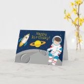 Wenskaart voor ruimteastronauten kaart (Gele Bloem)