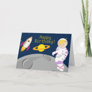 Wenskaart voor ruimteastronauten kaart