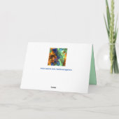 wenskaart voor ruimtefractaal kaart (Achterkant)