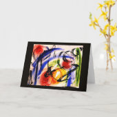 Wenskaart voor ruimtevaart kaart (Gele Bloem)