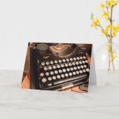  Wenskaart voor schrijfmachines Kaart (Gele Bloem)