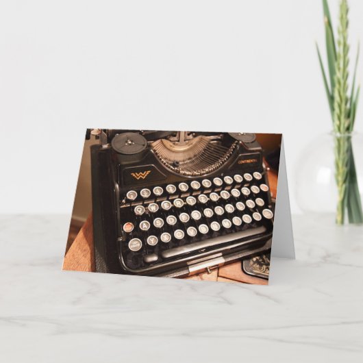 Wenskaart voor schrijfmachines Kaart (Voorkant)