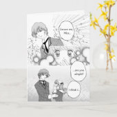 Wenskaart voor Shoujo Manga Fan Kaart (Gele Bloem)