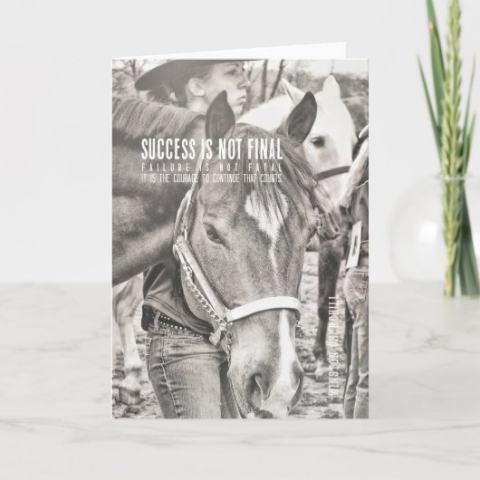 WENSKAART VOOR SHOWMANSHIP BEDANKKAART (Voorkant)