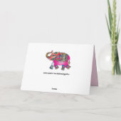 wenskaart voor sierolifanten kaart (Achterkant)