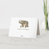 wenskaart voor sierolifanten kaart (Achterkant)