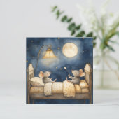 Wenskaart voor slapende muizen (Staand voorkant)