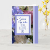 Wenskaart voor speciale woensdag kaart (Gele Bloem)