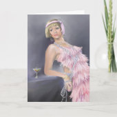 Wenskaart voor Springtime Flapper Kaart (Voorkant)